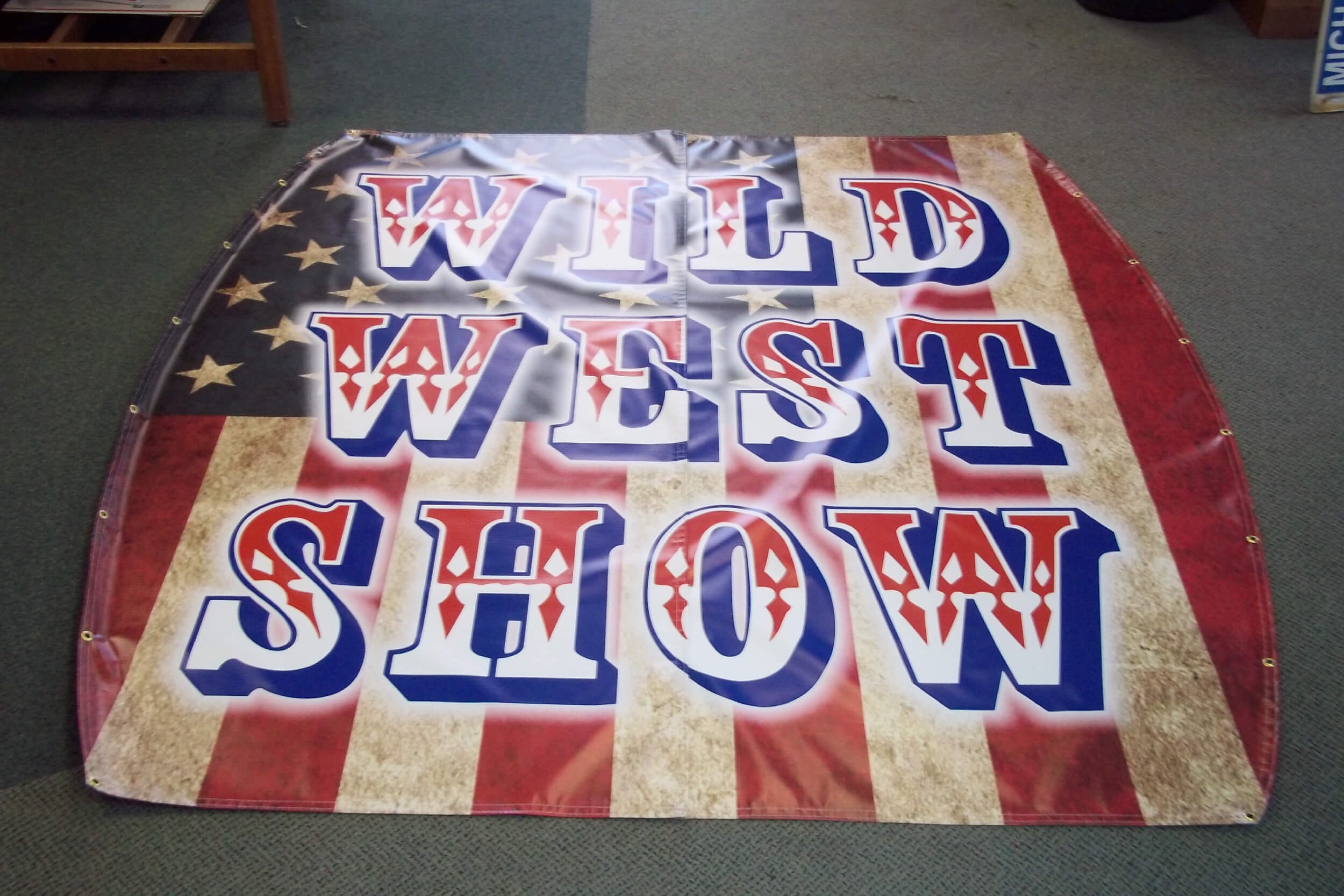 Printed Breakaway Banner with Curved Sides