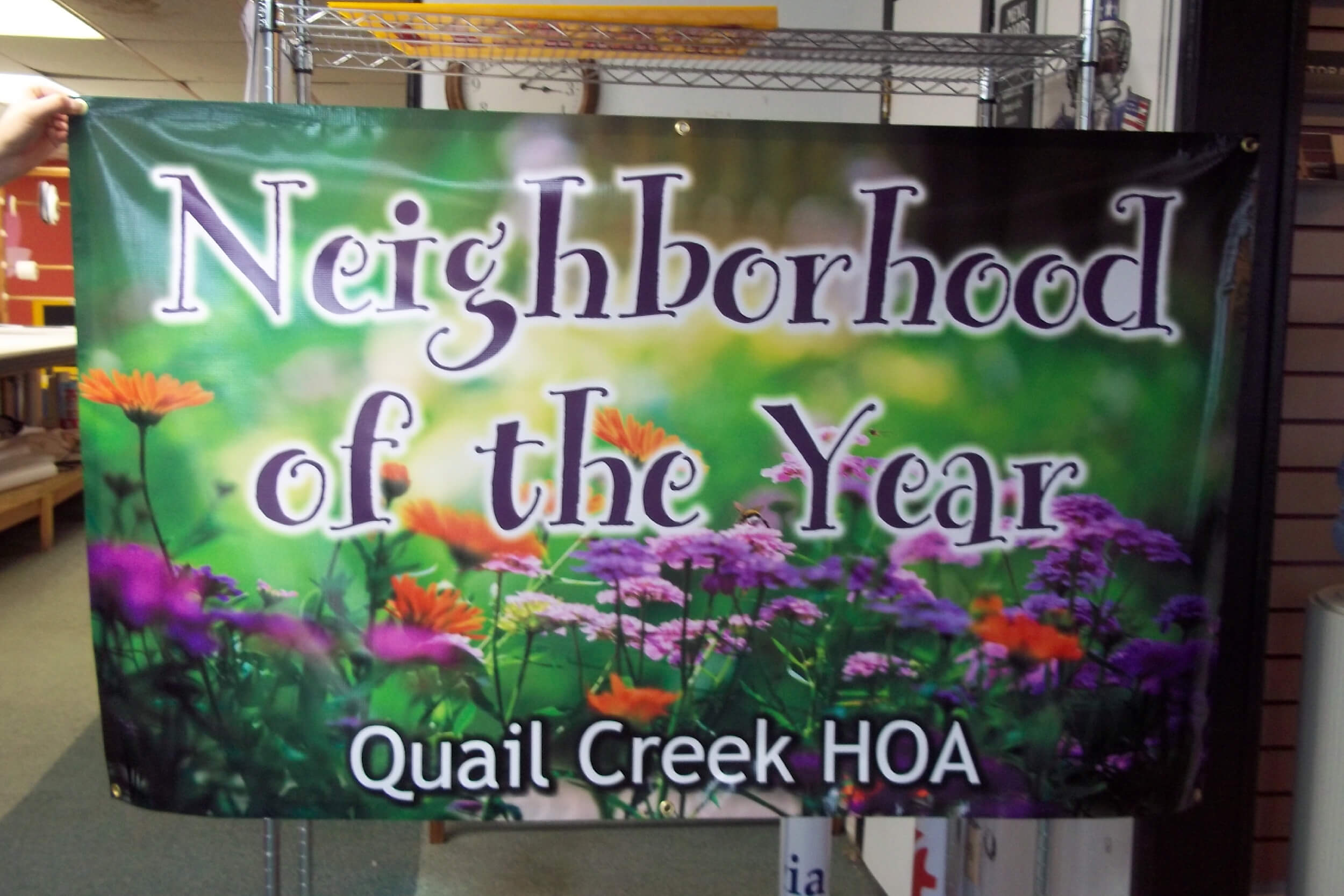 Small Printed Banner