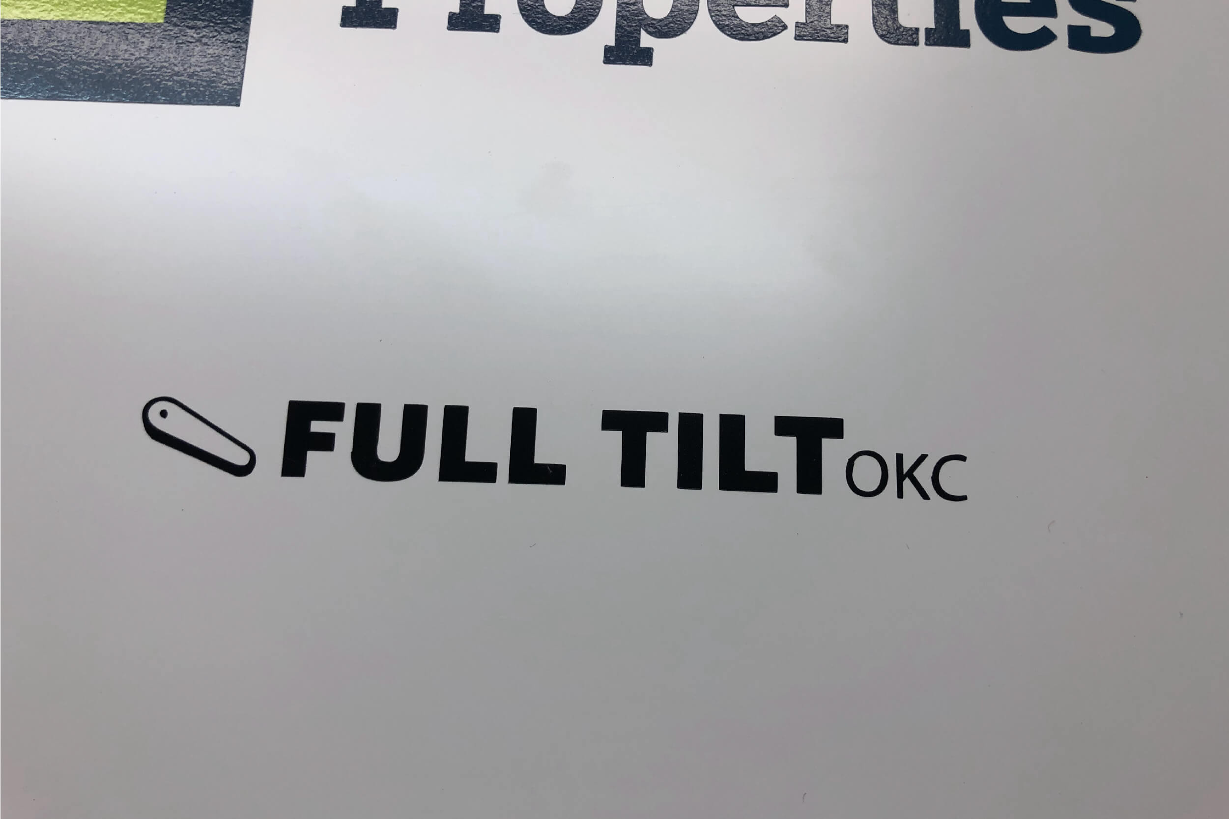 Small Cut Lettering