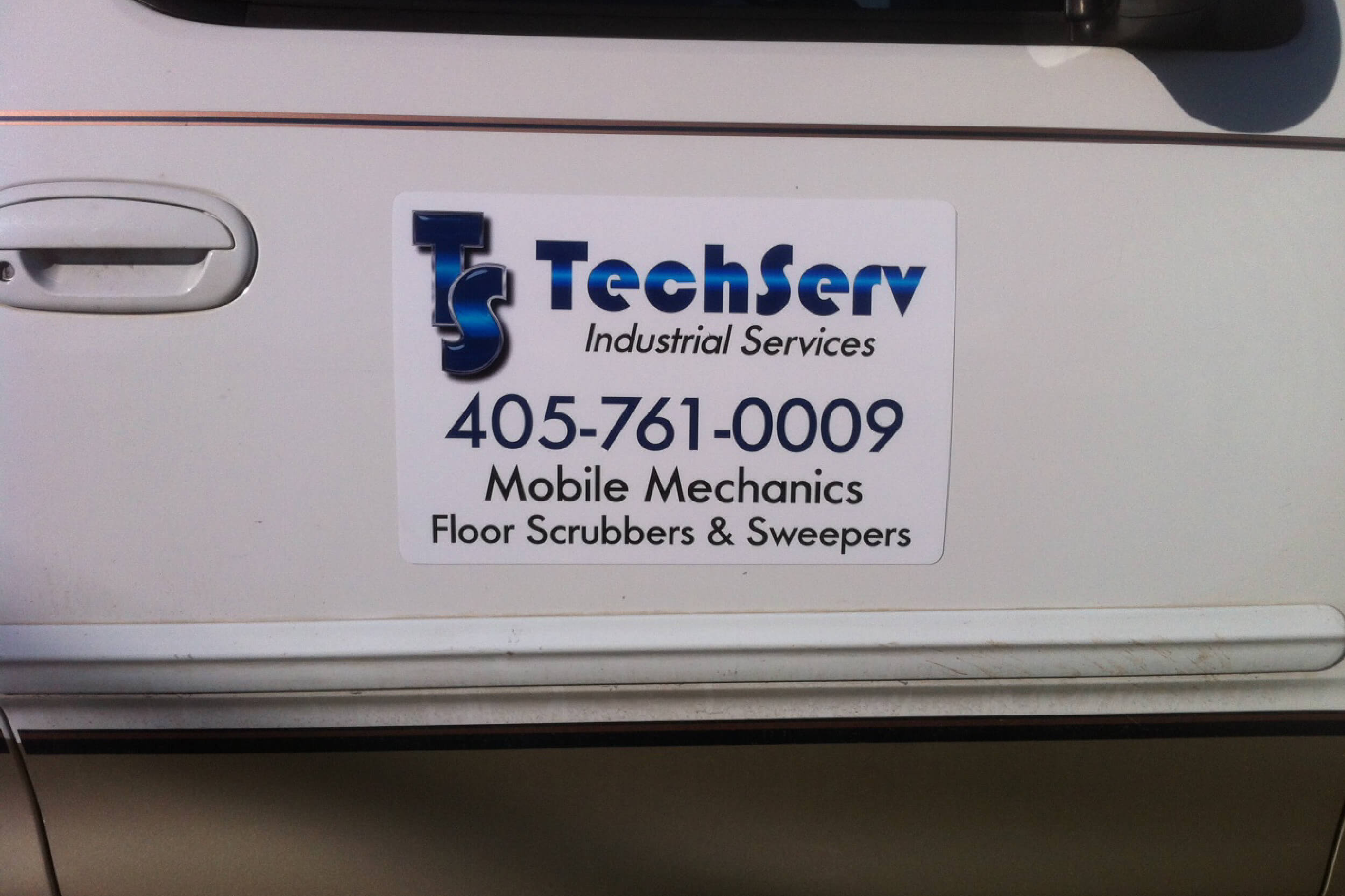 Printed Magnetic Applied to Car Door